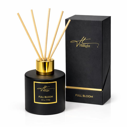 Full Bloom reed diffuser with floral fragrance by Hillight