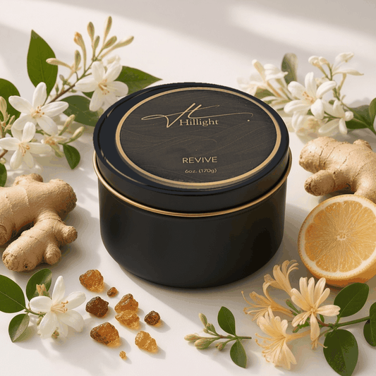 Revive aromatherapy travel candle TSA-friendly size by Hillight