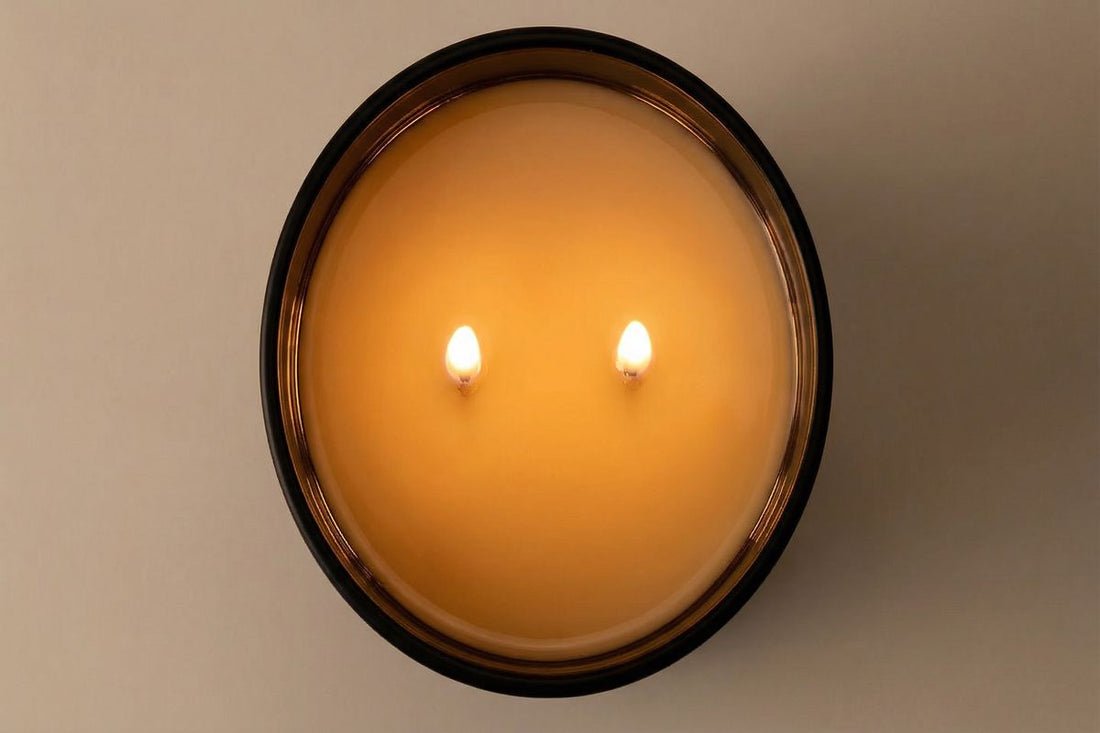Hillight luxury candle first burn — full edge-to-edge melt pool achieved, no tunneling, coconut soy blend wax
