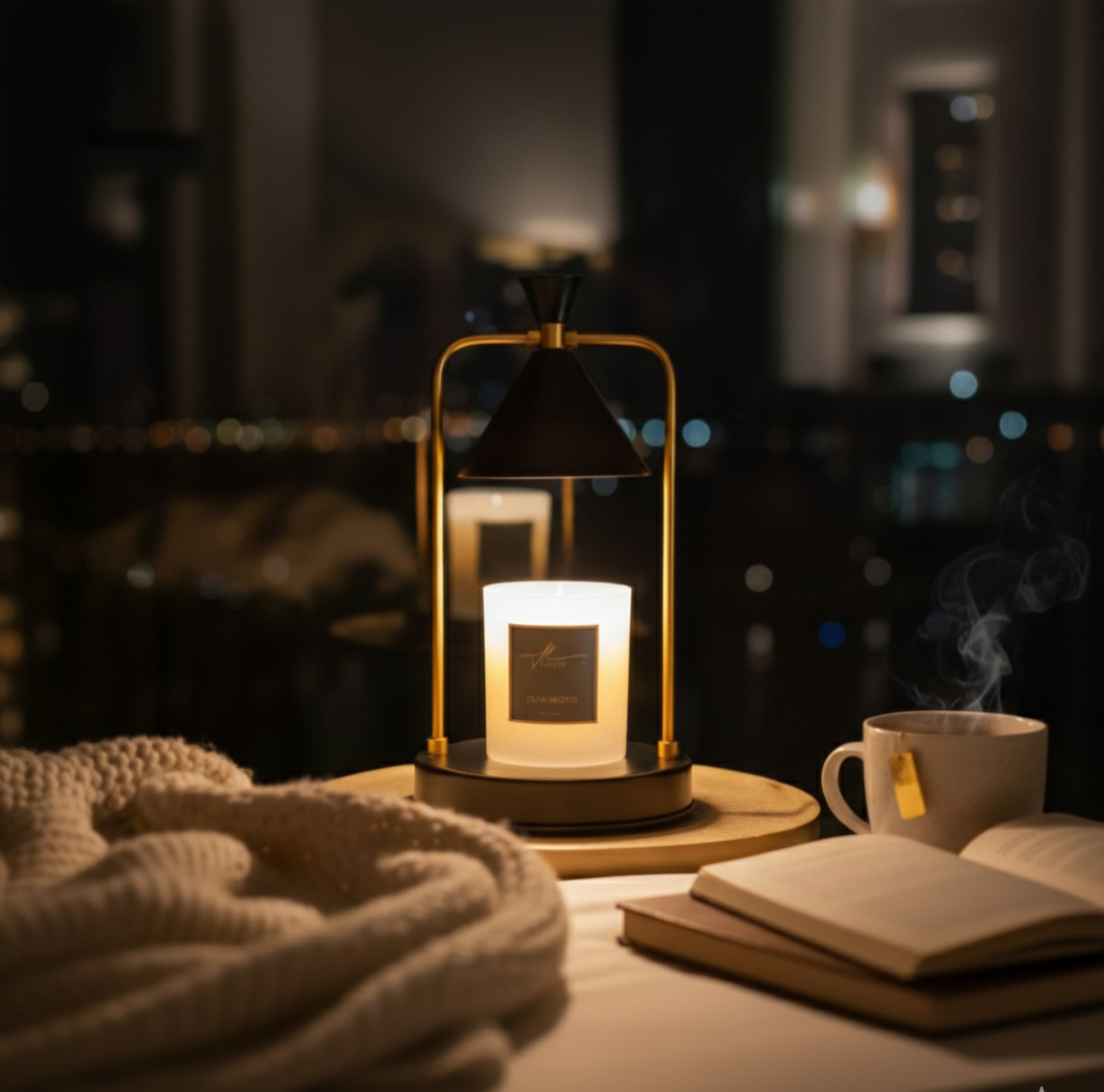 Hillight candle warmer lamp available in black and white