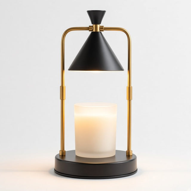 Hillight Candle Warmer Lamp in black and gold