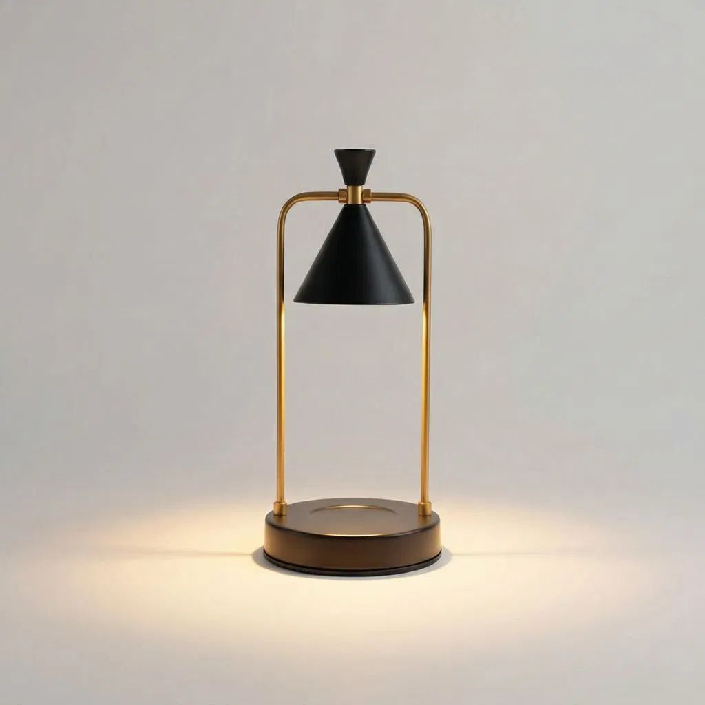 Hillight flameless candle warmer lamp in cozy home setting